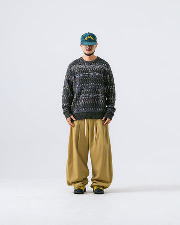3 tuck Cotton balloon pants